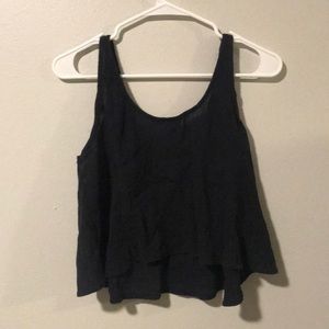 Decree Tops - Decree black and white embroidered Crop Top XL Decree Tops - Decree black and white embroidered Crop Top XL